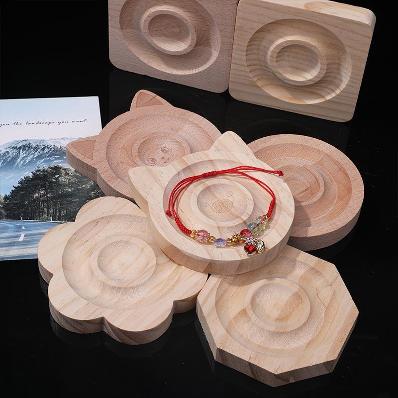 Handmade Wooden Jewelry Display Stand for Beading & Bracelet Tools