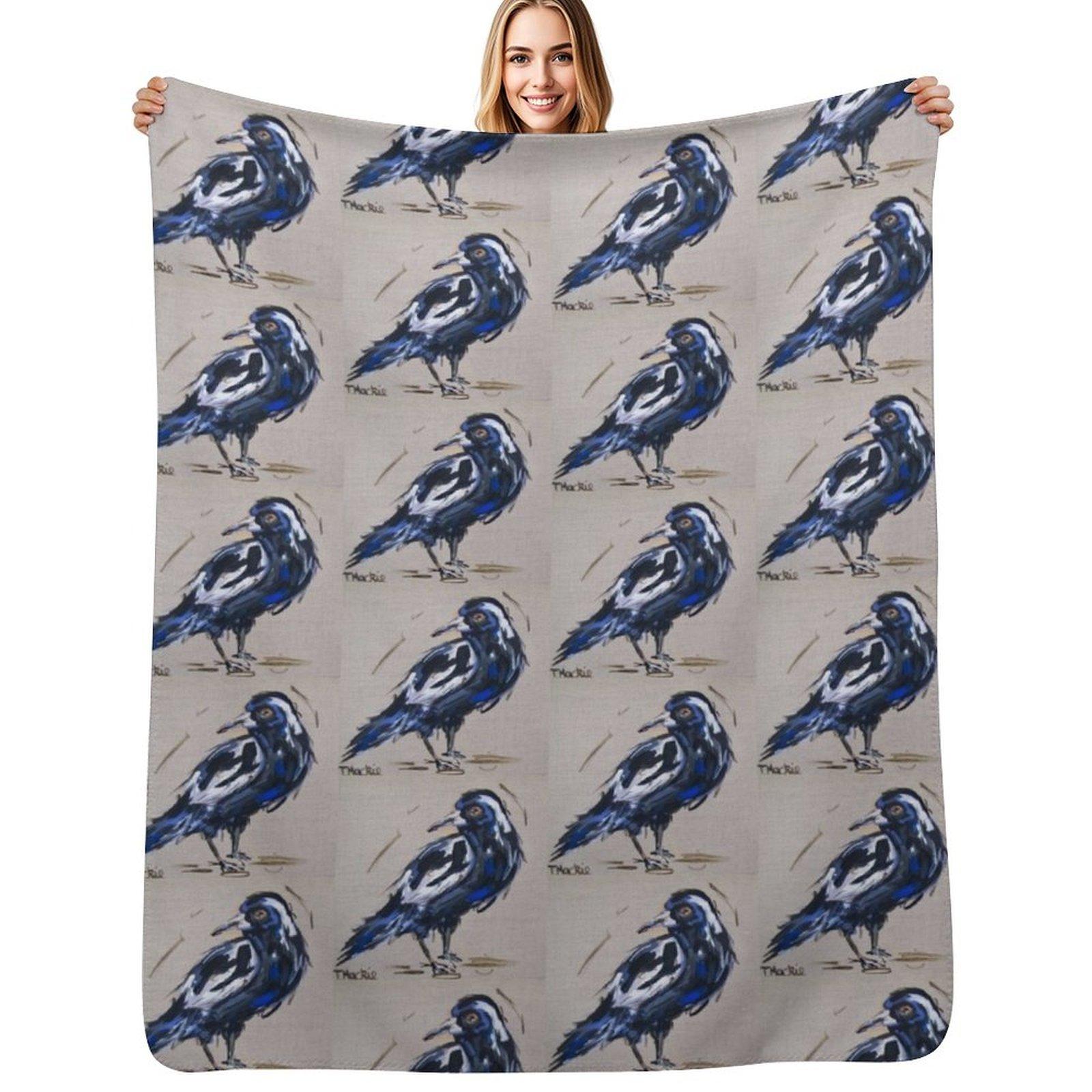 

Blue Steel Throw Blanket Soft Breathable Blanket for Night Sleeping 102x76cm(40x30in)