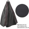 Shifter Boot Universal, PU Leather Shift Boot Retainer Stick Shift Sleeve Gear Shifter Boot Gear Gaiter Cover Black Bright Red Stitch