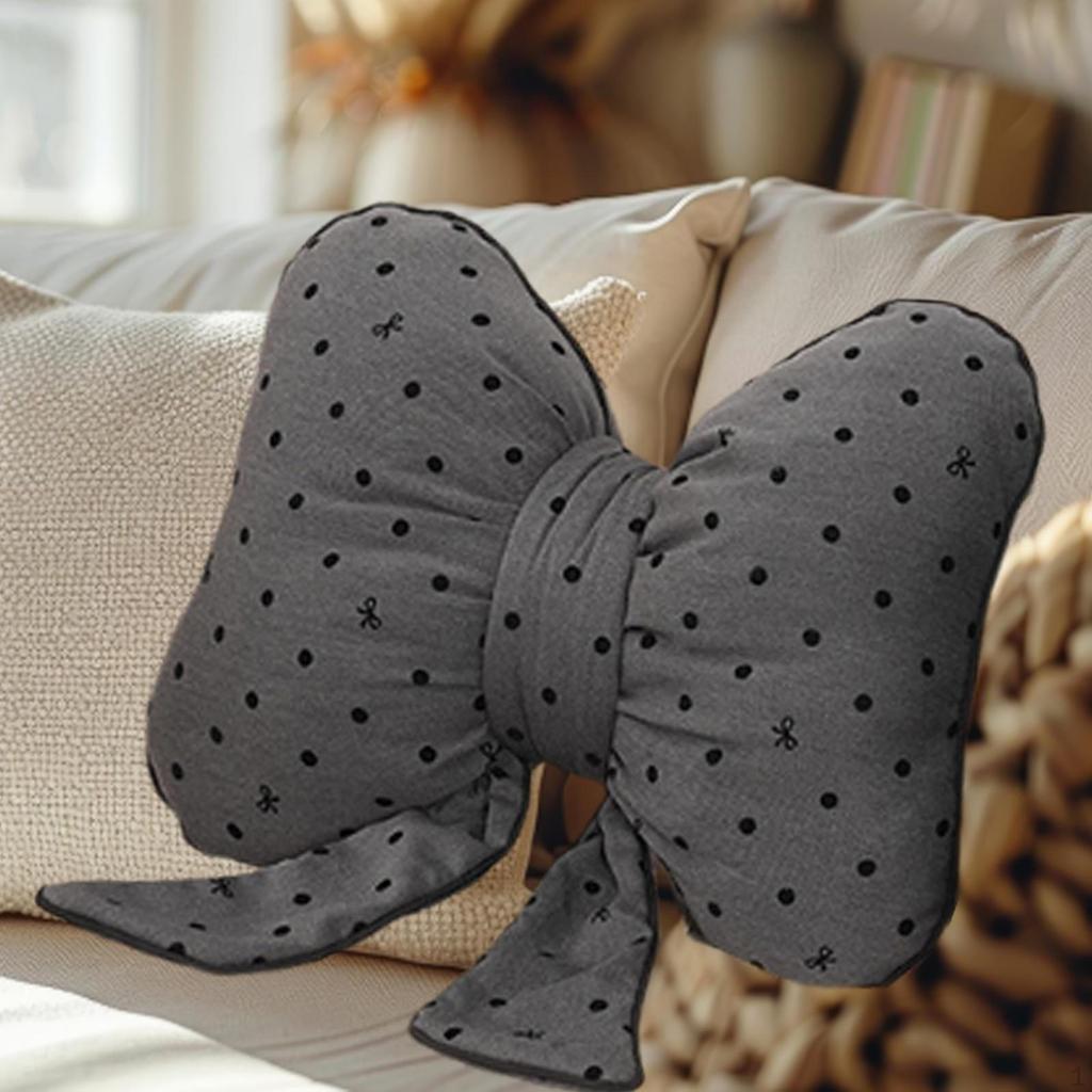 Bow Accent Pillow for Home And Office, Back Support Cushion Sofa Bed