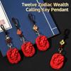 Chinesischer Stil Zwölf Tierkreiszeichen Pixiu Schlüsselanhänger Anhänger Für Frauen Männer Glücklich Rot Pixiu Auto Schlüsselanhänger Exquisites Taschendekor Accessoire Geschenk