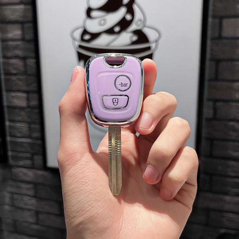 Protective Cover for Original Dongfeng Peugeot Straight Car Key. Suitable for Peugeot 206, 207, 307 Remote Control Keys.