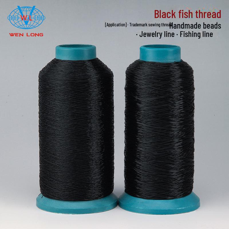High-Strength Transparent Black Nylon Fish Thread for Jewelry and Embroidery