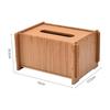 Customizable Bamboo Desktop Tissue Box Holder