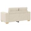 Sofa Set of 2 Beige Linen Blend Fabric