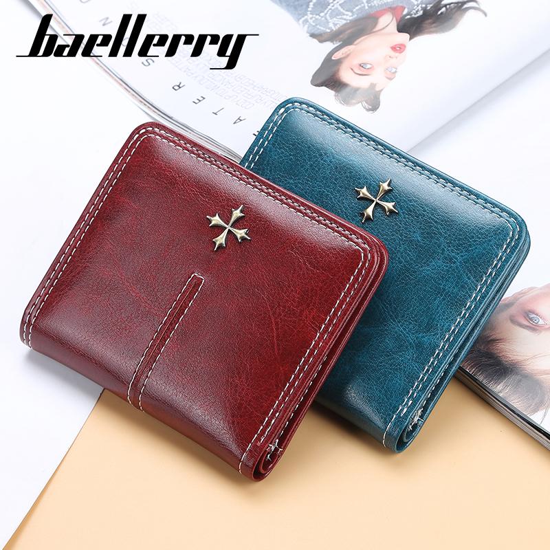 

baellerry укороченный модный держатель для карт на молнии, ретро минималистичный кошелек, материковый Китай, кошелек из искусственной кожи, женская женская сумка