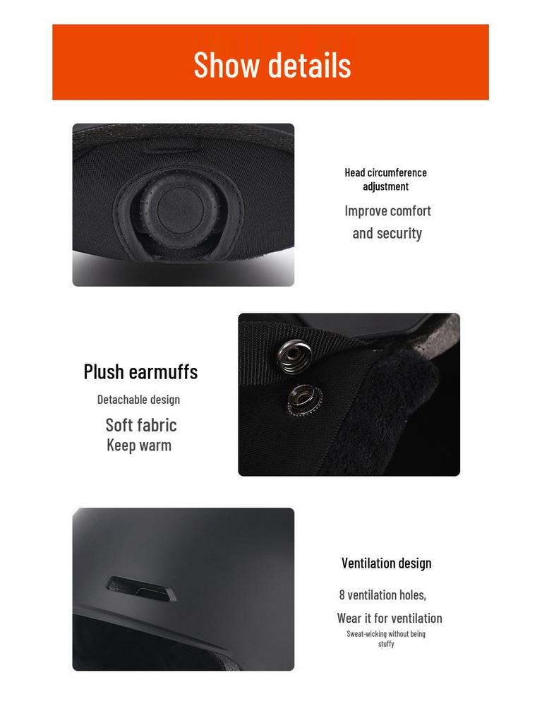 CE-Certified Winter Ski & Cycling Half Helmet - All-Season Safety Protection