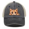 Lovely Cat Snapback Baseball Hat Cute Animals Hats For Woman Breathable Unisex Adjustable Baseball Cap Perfect For Street Style