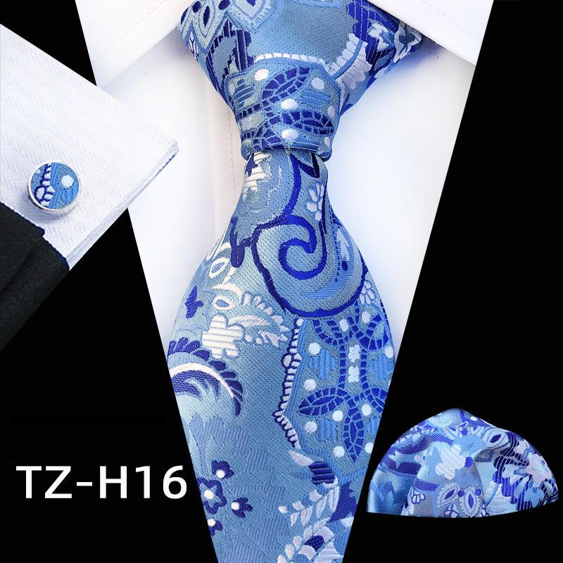 Paisley Fashion Men'S Tie Pocket Towel Cuff Three-Piece Set
