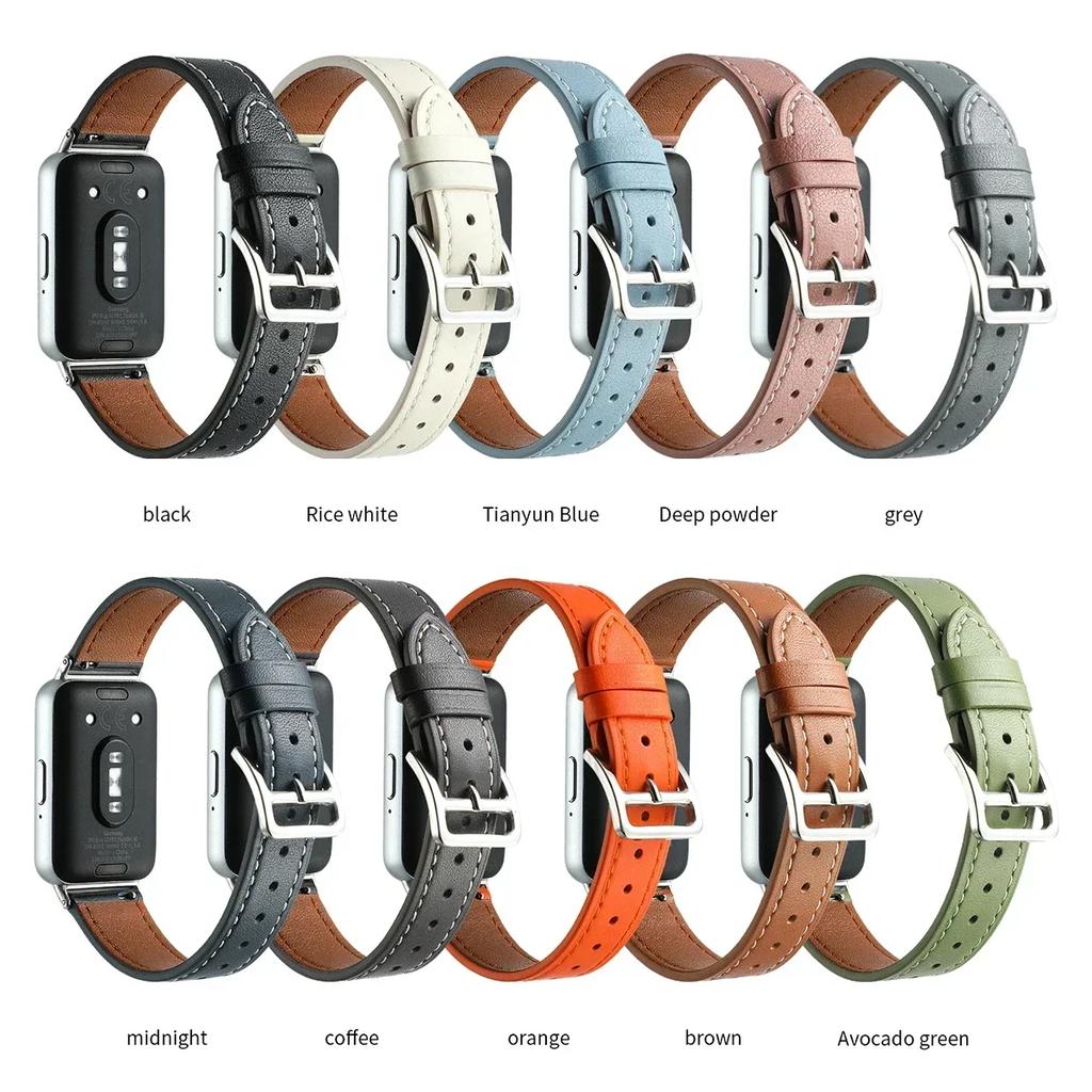 Genuine Leather Strap For Samsung Galaxy Fit 3 Watch Band Accessories Replace Belt Wristband For Galaxy Fit 3 Bracelet correa