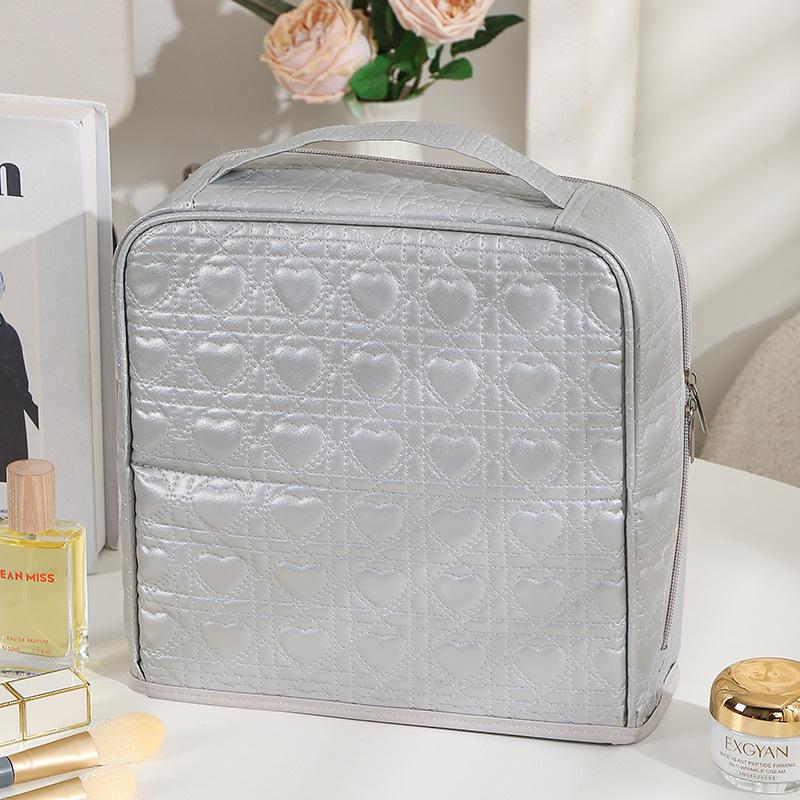 Large Capacity Stand-Up Pencil & Makeup Bag - Travel & Desktop Organizer