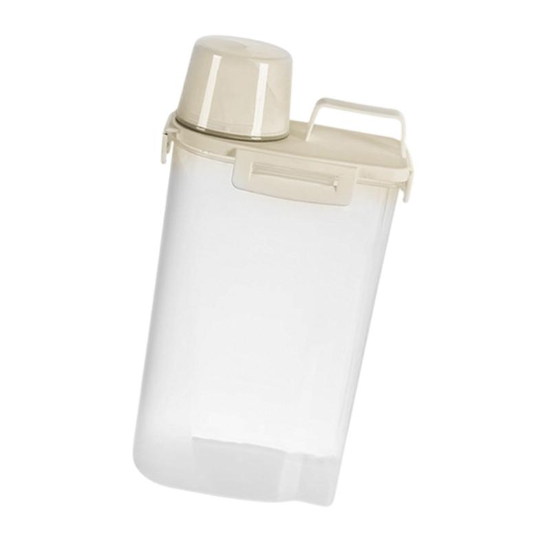 Portable Plastic Storage Canisters Sturdy Cereal Dispenser Jars For Healthy Eating Enthusiasts Students And Homemakers