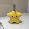375ml Creative Star Ceramic Lotion Bottle Toilet Shampoo Shower Gel Dispensing Bottle Bathroom Accessories Shampoo Dispenser