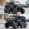 1:32 Hanma M-Terrain Geländepolizeiauto Modelle Spielzeug Gummireifen Lichtmusik Fahrzeuge 6 Türen Öffnungsauto Jungen Dekoration Geschenke