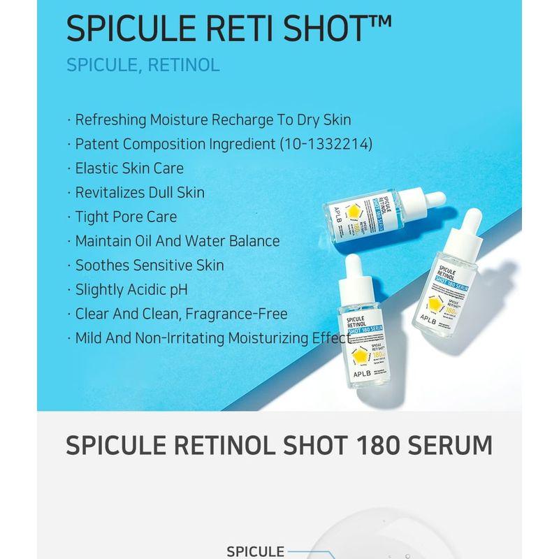 APLB - Spicule Retinol Shot 180 Serum Set
