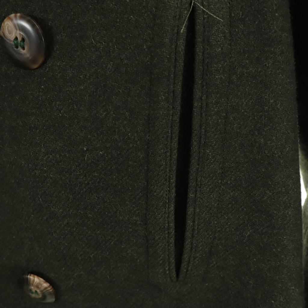 AQUARAMA made in Italy pea coat 52 khaki P coat Men's Used