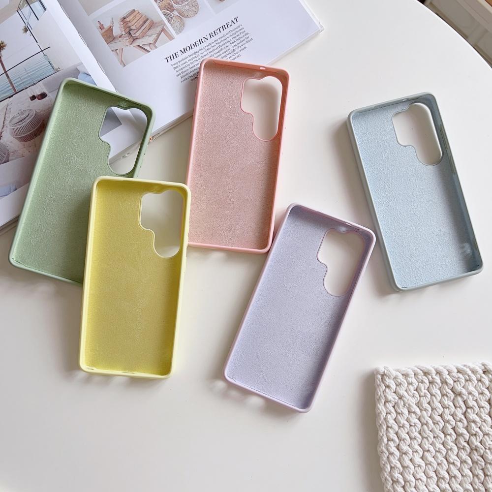 Matte Liquid Silicone Slim Case for Samsung Galaxy S26 S25 Ultra S24 FE A57 A37 A56 A36 A17 Candy Solid Color Shockproof Cover