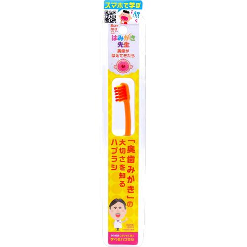 Okamura Hamiki Sensei Baby Toothbrush for Cleaning Molars, for When Molars Erupt, Set of 4 (2 of Each Color)