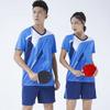 Tennis Jersey Sets for Men Women Quick Dry Badminton Tennis Ping Pong Uniform Suit Couple 2 Piece Sports Shirt Shorts Kit