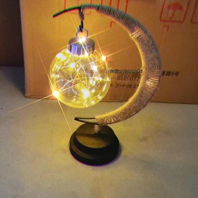 NuFeng LED Mond Hanfseil Dekorative Lichterkette