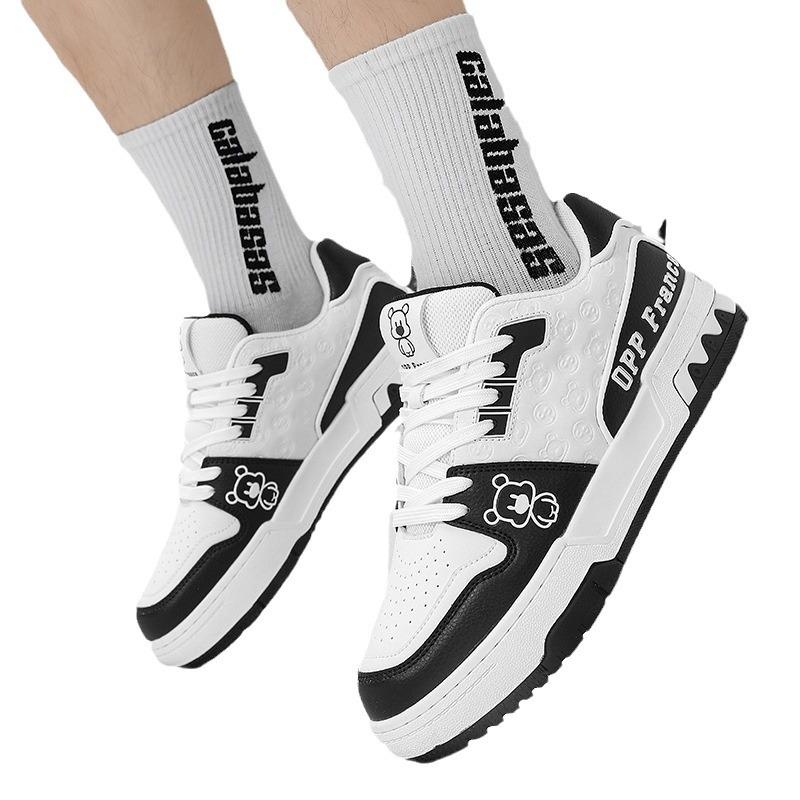 Scarpe Plate da Coppia Moda Casual Retro Stringate Sportive Scarpe Bianche