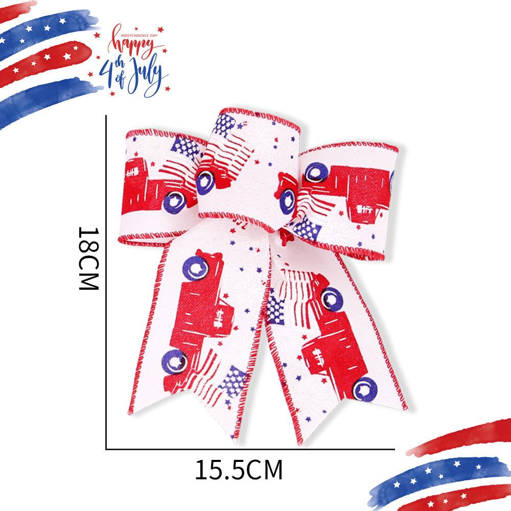 Day Vibrant Independence Decorative Bows In Red White And Blue For Festive Occasions