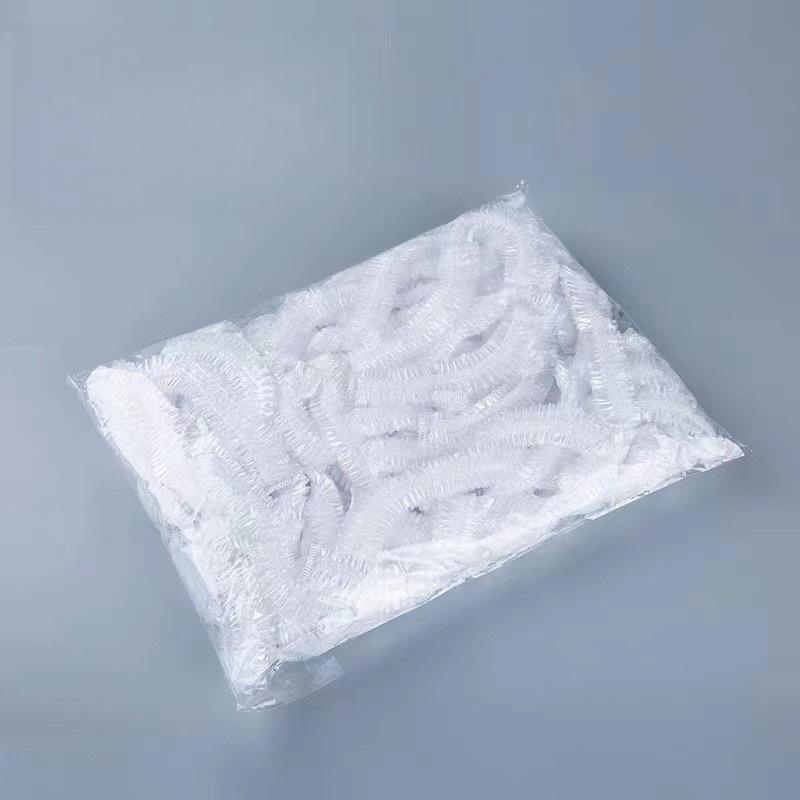 100pcs/bag Disposable Hat, Beauty Salon Hotel Hair Dye, Waterproof Shower Cap, Hair Dye Cap, Dustproof and Fresh-keeping
