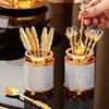 1set Coffee Spoon Storage Box Restaurant Knife Fork Spoon Chopstick Cage Dessert Refreshment Spoon Tableware Cartridge