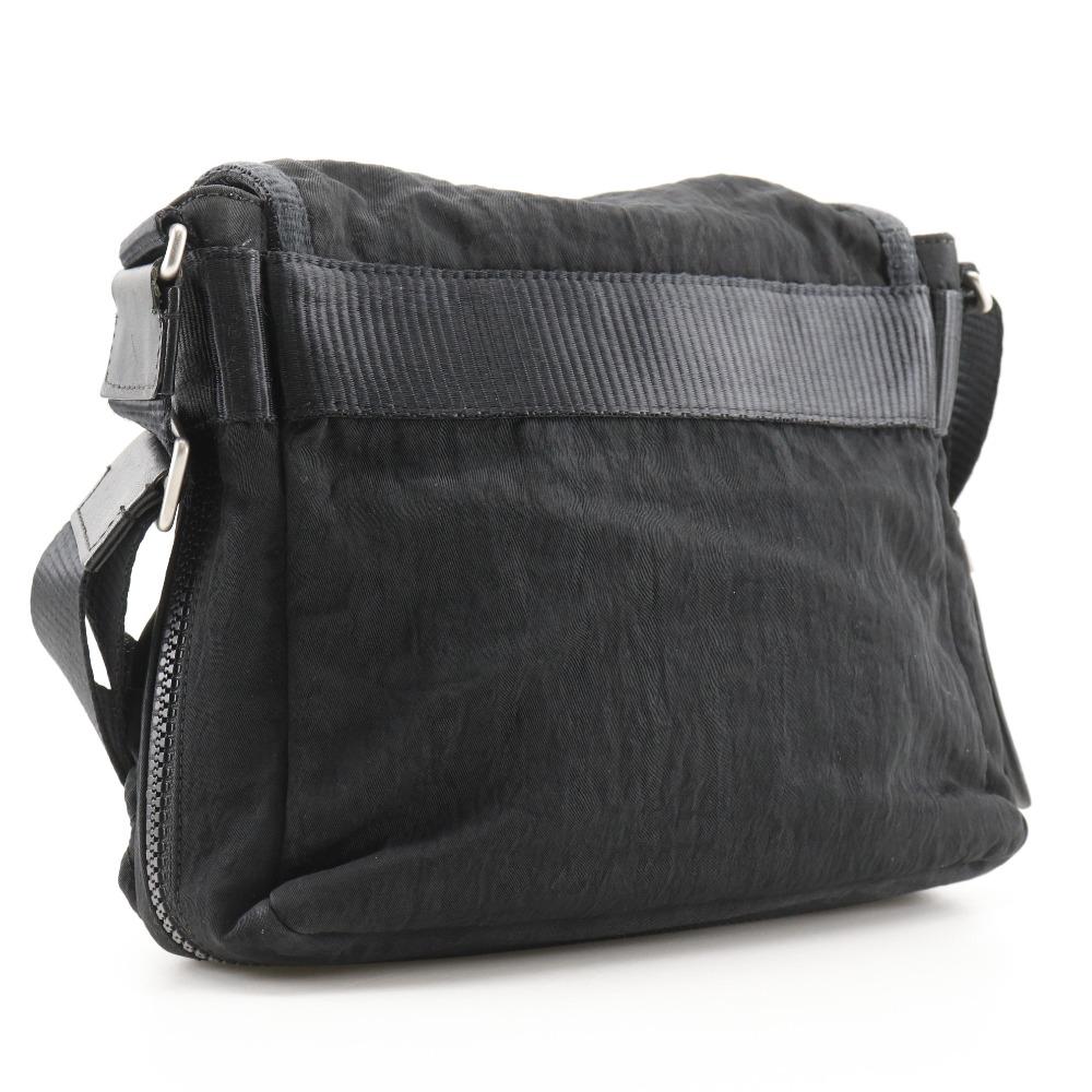 CHANEL Sports line Shoulder Bag Matelasse black Nylon Women Used