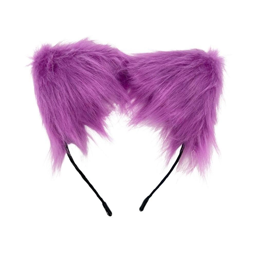 Artificial Gothic Headband Furry Cosplay Headband Artificial Cosplay Lolita Ears Headwear Photo