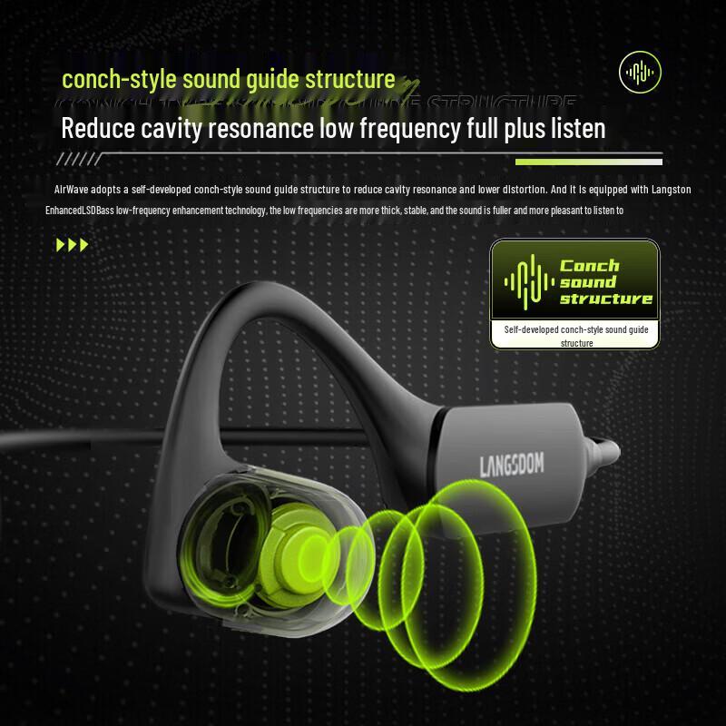 Lansdon BE10 Wireless Bone Conduction Sport Headphones