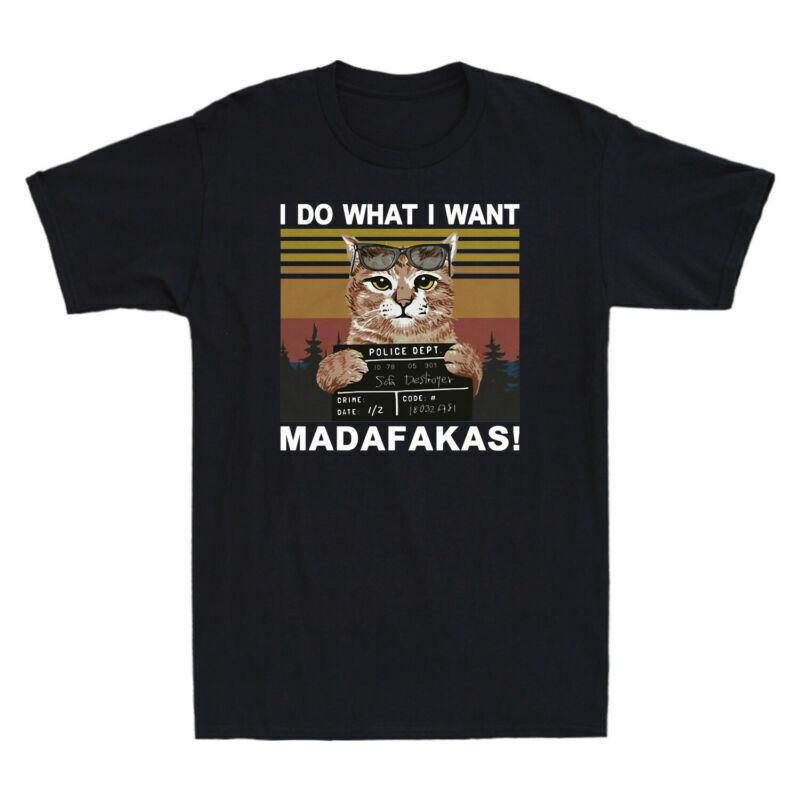 Do Cotton Unisexs Sofa I Want I TShirt Cat What Destroyer Vintage Madafakas S