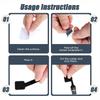 10pcs Reusable Cable Ties Fastening Wire Organizer Cord Rope Holder Self Adhesive Adjustable Cord Organizer Straps Desk Management