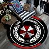 Resident Evil Pattern Area Rug Round Floor Mat Living Room Carpet Bathroom Kitchen Rug Doormat