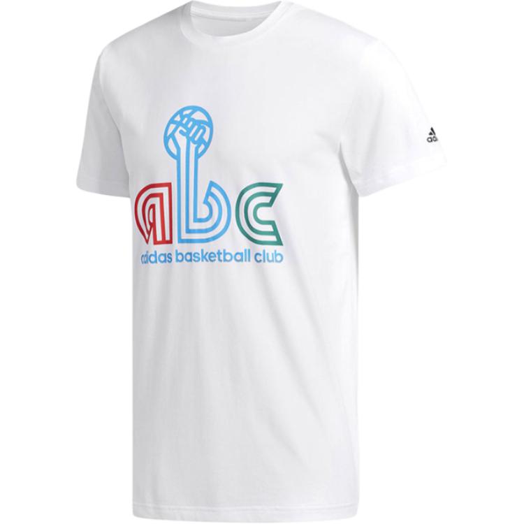 

Adidas T Shirts Men s White Crew Neck Moderate DU6844 185/108A/XXL