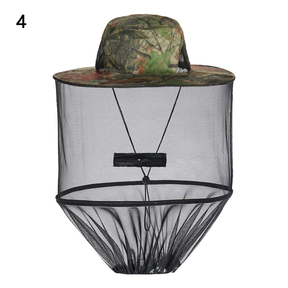 Unisex Bucket Hats Foldable Mosquito Hat With Hidden Net Mesh Repellent Insect Bee Protection Outdoor Sunscreen Fishing Cap