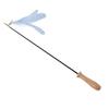Funny Cat Stick Retractable Feather Bell Funny Cat Stick with Wooden Pole for Indoor CatsBlue