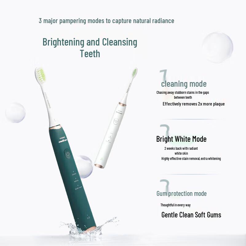 Philips HX2451 Sonic Electric Toothbrush Twin Pack