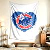 Chicago Cubs (5) Tapestry Nadaje Się Do Dekoracji Domów, Akademików I Sypialni Miękkie W Dotyku I Idealny Prezent Dla Przyjaciół I Rodziny