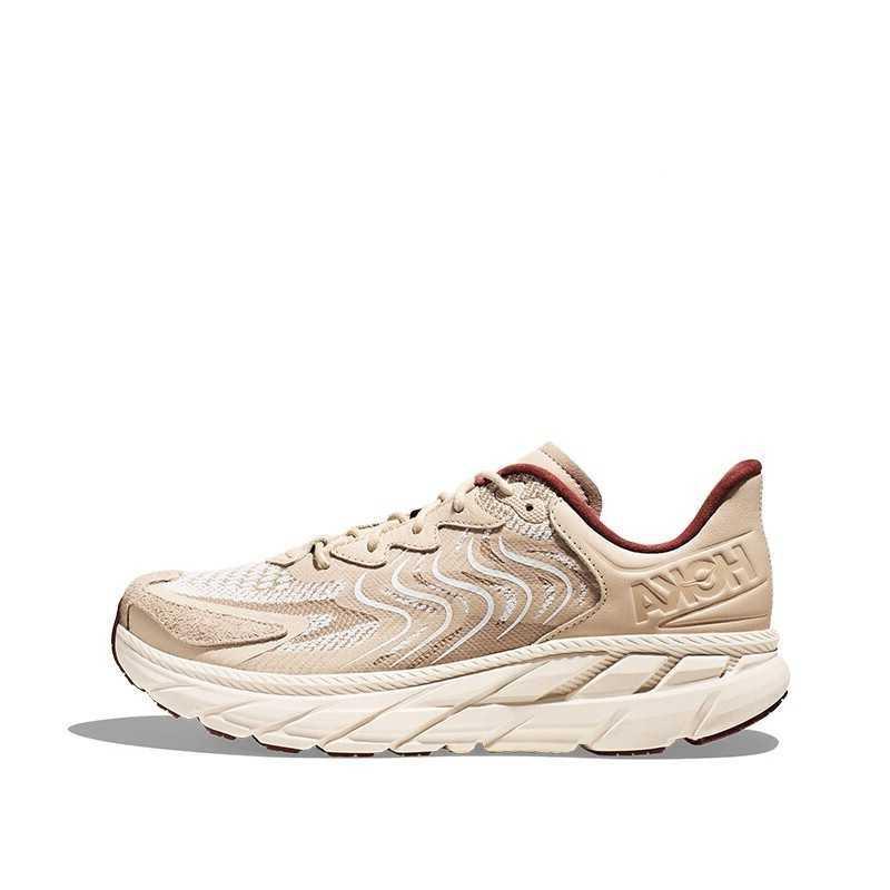 HOKA ONE ONE Comfortable Versatile Durable Low-Top Casual Shoes Unisex sneaker Sand 1141550