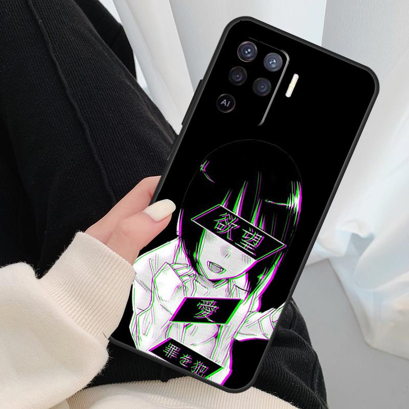 SAD JAPANESE ANIME AESTHETIC Case For Oppo A17 A57 A77 A40 A78 A54 A74 A94 A76 A16 A96 A18 A60 A80 A38 A58 A98 A15 A5 Pro