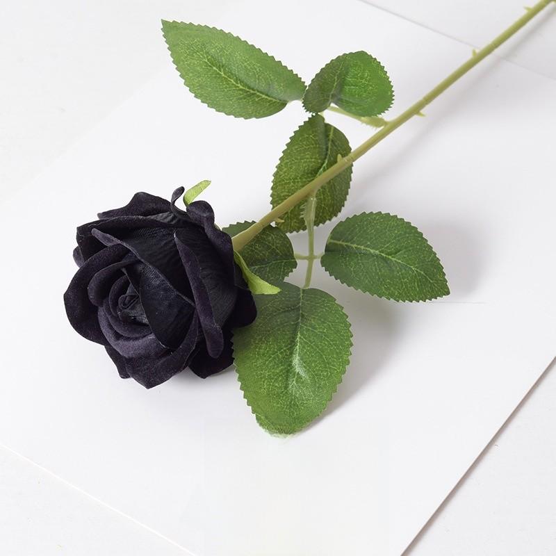 Single Velvet Strand Rose Simulation Flower Table Decor And Special Occasions