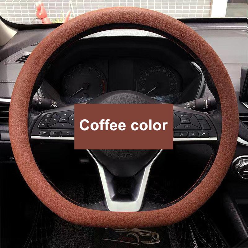 Single Pack Soft Silicone Car Steering Wheel Cover, Odorless and Anti-slip Feature