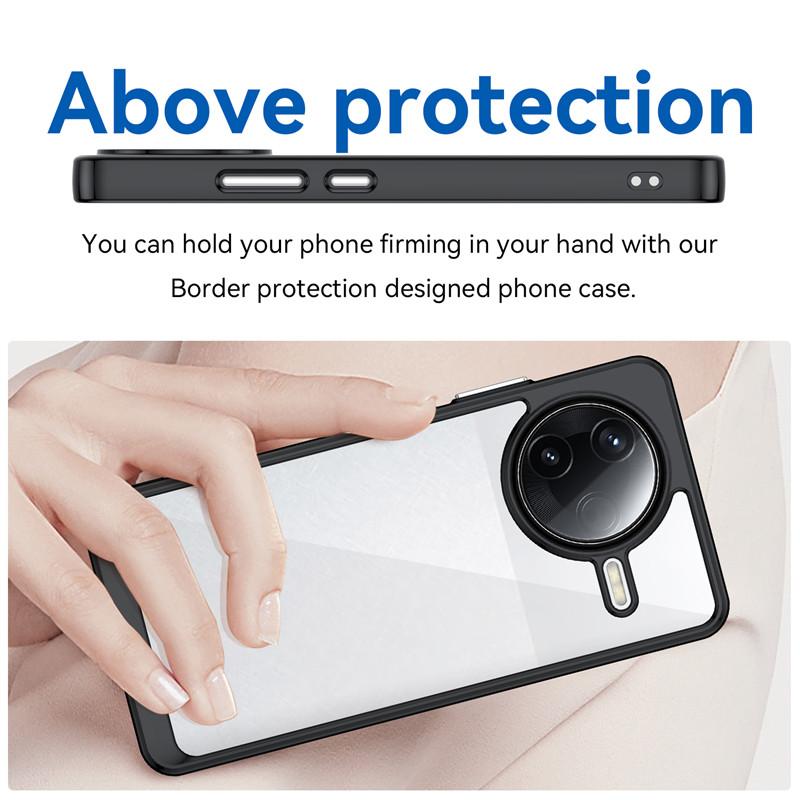 For Xiaomi Poco F7 Pro Case Xiaomi Poco F7 Pro Cover Funda Shockproof Clear PC + TPU Silicone Phone Cover For Xiaomi Poco F7 Pro