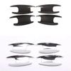 For Mercedes Benz E Class W213 2016-2022 ABS Matt blackBright/carbon Fiber Car Door Bowl Cover Trim Sticker Car Accessories