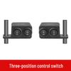 Waterproof Dual-Color Spotlight Switch for Electric Car Mirror Installation