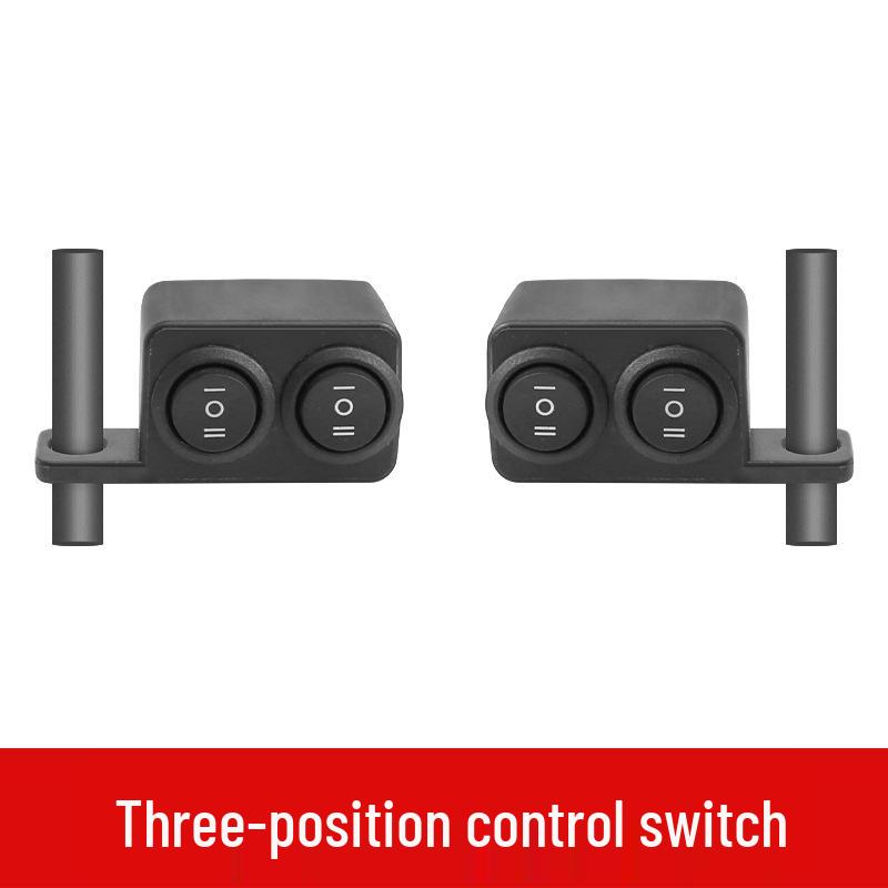 Waterproof Dual-Color Spotlight Switch for Electric Car Mirror Installation