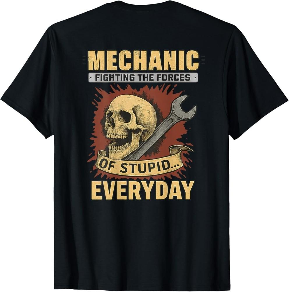 Футболка Механик, борющийся с силами глупости каждый день 3XL
