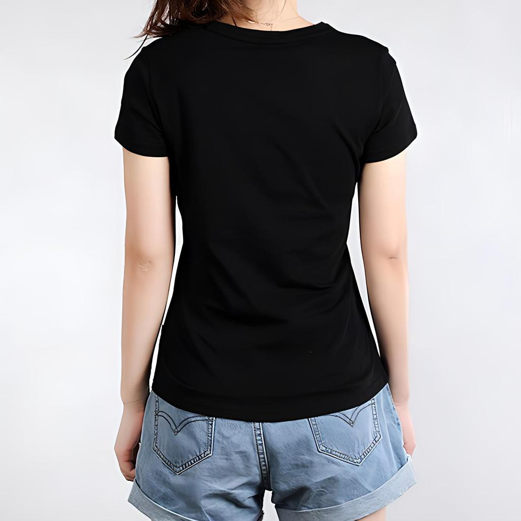 Puma Sports Fitness Printed Short Sleeve T-Shirt Women Tops Black 581631-01
