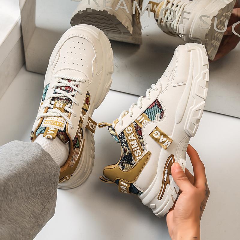 New Fashion New Men's Fashion Casual Low Top Sports Shoes Students Thick Sole Comfortable Sneakers Boys Male Classic Breathable Basketball Shoes